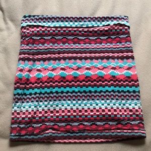 Patterned Mini Skirt